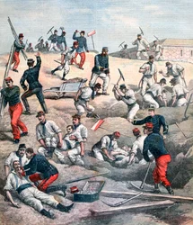 Rettung der Opfer am Fort Aubervilliers, 1892