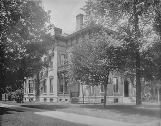 Residenz des Ex-Präsidenten Harrison, Indianapolis, Indiana, ca. 1897
