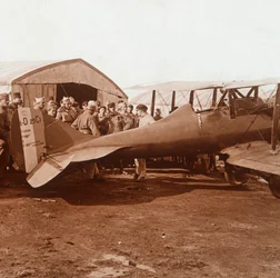 Rückkehr eines Kampfflugzeugs