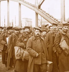 Rückkehr der Soldaten aus Elsass-Lothringen, ca. 1914-1918