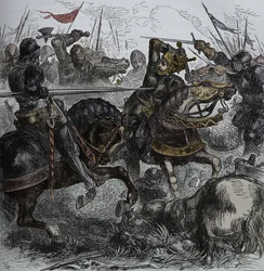 Richard III. bei Bosworth, 22. August 1485, um 1880