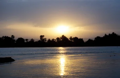 Nil bei Sonnenuntergang, Ägypten