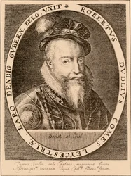 Robert Dudley, 1. Earl of Leicester 1532-1588, englischer Adliger, 1889