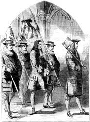 Robert Harley, der Earl of Oxford 1661-1724, auf dem Weg zum Prozess, 18. Jahrhundert