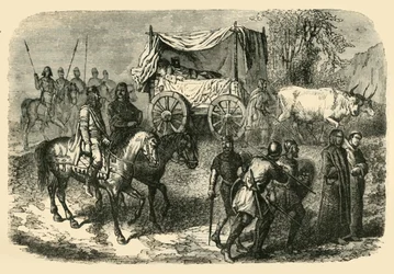 Roi Faineant König Faulpelz der Merowinger, 7. Jahrhundert, 1890