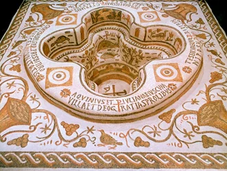 Römisches Mosaik, 6. Jahrhundert n. Chr.