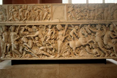 Römischer Sarkophag mit der Legende von Selene und Endymion, 230-235 n. Chr.
