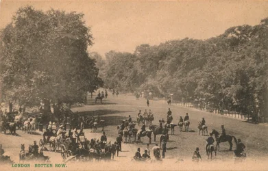Rotten Row, London, ca. 1900
