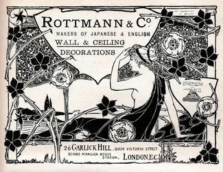 Rottmann & Co., Hersteller von japanischen und englischen Wand- und Deckendekorationen, 1897