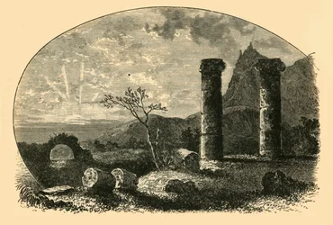 Ruinen des Tempels der Kybele in Sardes, 1890