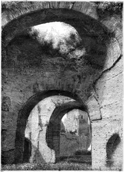 Ruinen der Thermen des Caracalla, Rom, 1886