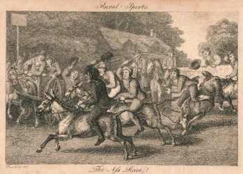 Ländliche Sportarten - Das Eselrennen, 1800