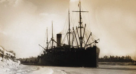 Russisches bewaffnetes Transportschiff Irtysh