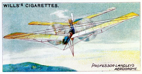 SP Langleys dampfbetriebenes Modellflugzeug Aerodrome, ca. 1896