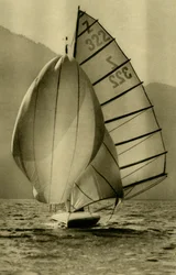Segeln auf dem Attersee, Oberösterreich, um 1935