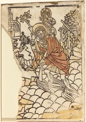 Heiliger Christophorus [recto], ca. 1450-1470