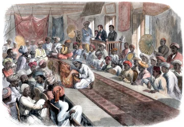 Verkauf in Kalkutta von wertvollen Regierungsgeschenken und Lucknow-Juwelen, 1860