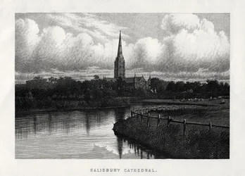 Kathedrale von Salisbury, Wiltshire, England, 19. Jahrhundert