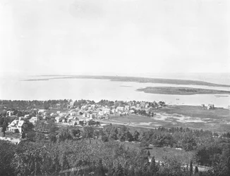 Sandy Hook, vom Highland Light, New Jersey, USA, ca. 1900