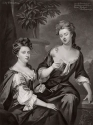 Sarah, Herzogin von Marlborough, und Lady Fitzharding, um 1702