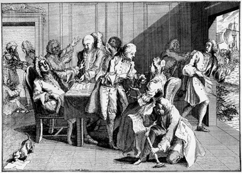 Satire auf Walpole, 1738, 1910