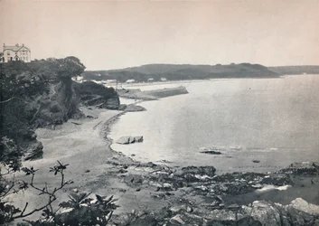 Saundersfoot - Gesamtansicht der Bucht, 1895