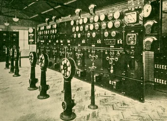 Abschnitt des Schaltbretts im Kraftwerk, Metropolitan Railway, 1930