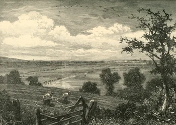 Sedgemoor, von Middlezoy, 1898