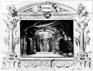 Bühnenbild für Mozarts Don Giovanni, 1875