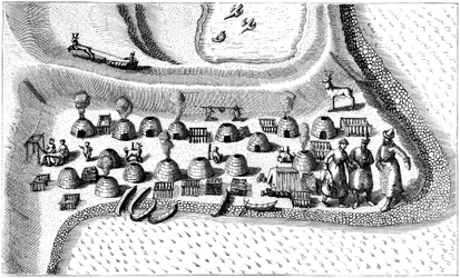 Siedlung in Russisch-Lappland, 1594