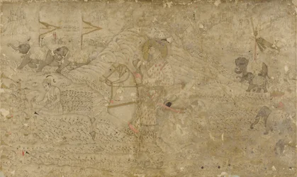 Shah Jahan und sein Sohn Dara Shikoh auf der Jagd, ca. 1790