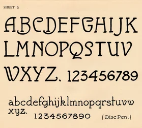 Blatt 6, aus einem Portfolio von Alphabeten, 1929