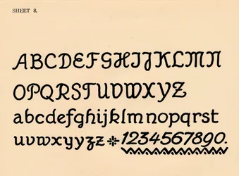 Blatt 8, aus einem Portfolio von Alphabeten, 1929