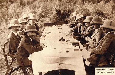 Shikar-Mittagessen im Dschungel, 1911-1935
