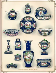 Silizium China, Scale Blue, frühes 20. Jahrhundert, 1911