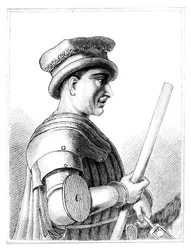 Sir John Hawkwood, englischer Söldner oder Condottiere im 14. Jahrhundert Italien, 1819
