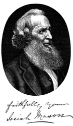 Sir Josiah Mason, englischer Federhersteller, um 1880