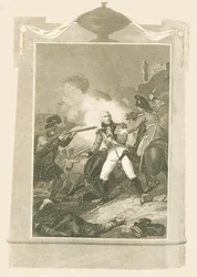 Sir Ralph Abercrombie in der Schlacht von Alexandria, 1801