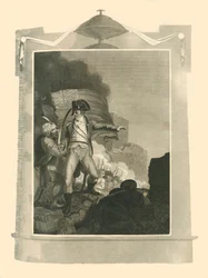 Sir Sidney Smith verteidigt die Bresche bei Acre, 1799, 1816