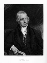 Sir Walter Scott, 1. Baronet, produktiver schottischer historischer Romanautor und Dichter, 19. Jahrhundert