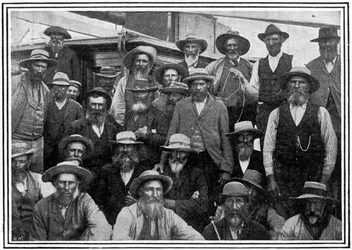 Einige von Cronjes Burenoffizieren nach Paardeberg, 2. Burenkrieg, 1900