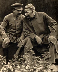 Sowjetführer Joseph Stalin und Autor Maxim Gorki, Moskau, UdSSR, 1931