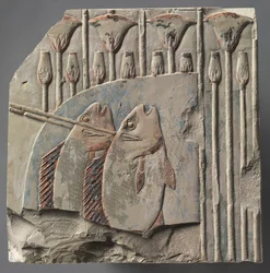 Fischspeerung, ca. 667-647 v. Chr.