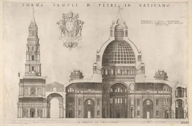 Speculum Romanae Magnificentiae: Entwurf für die Basilika St. Peter im Vatikan, 1514