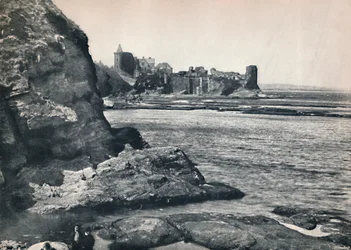 St. Andrews - Die Burg, vom Südosten gesehen, 1895