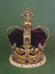 St. Edwards Krone, mit der der Souverän gekrönt wird, 1953