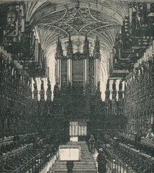 St. Georges Kapelle: Der Chor, Blick nach Westen