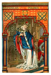 St. Stanislas, polnischer Bischof und Märtyrer des 11. Jahrhunderts, 1886