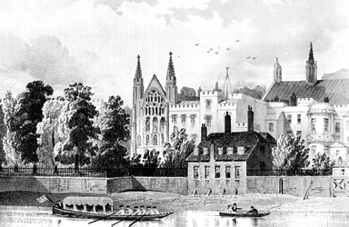 St. Stephens Kapelle und das Sprecherhaus, Westminster, London, 1834 ca. 1905