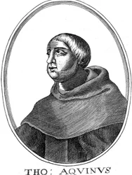 Thomas von Aquin um 1225-1274, italienischer Philosoph und Theologe